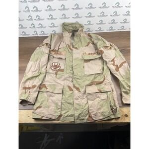 US Air Force USCENTAF Desert Camo Field Jacket Small Regular Military Uniform‎